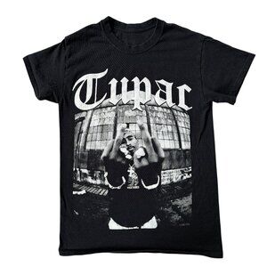2PAC men's black short sleeve crewneck t-shirt size small